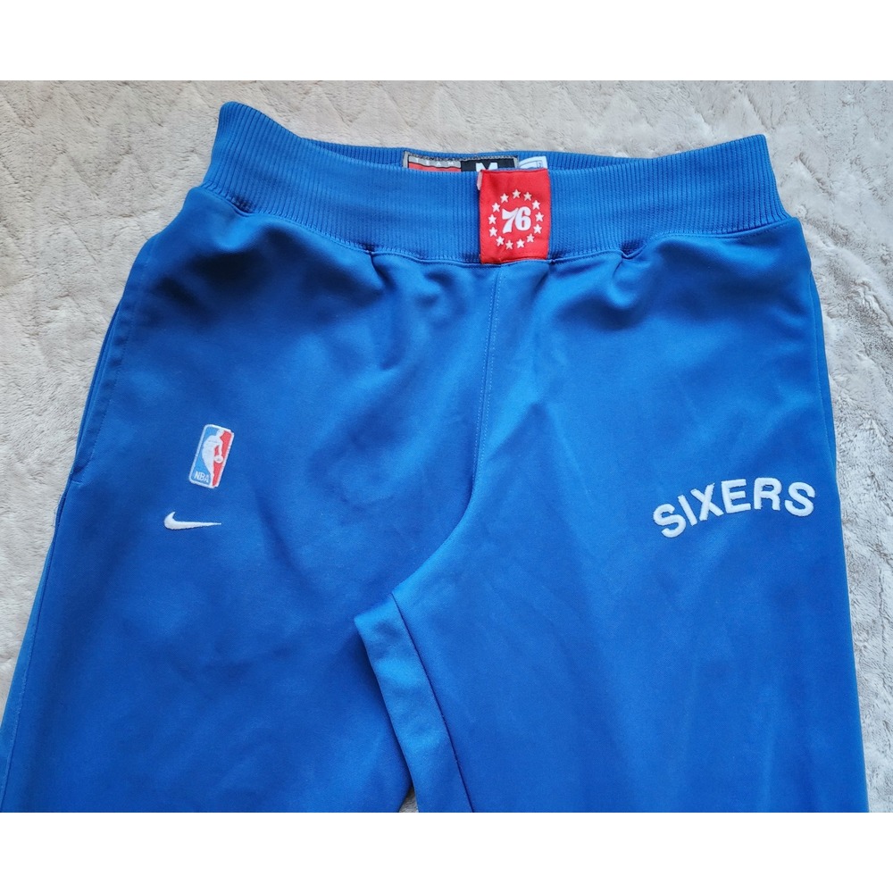 Vintage Nike Team Sports Philadelphia 76ers NBA Track Pants Blue Men Medium - Picture 3 of 9